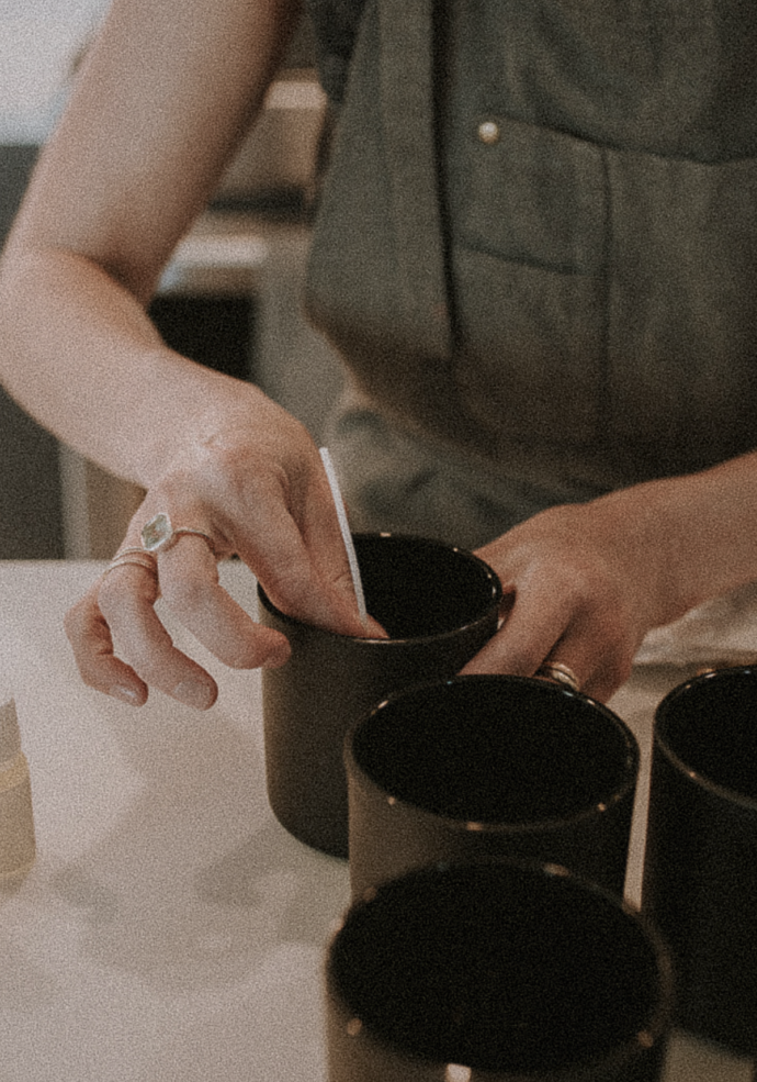 Candle pouring workshop at MOLLIE Aspen